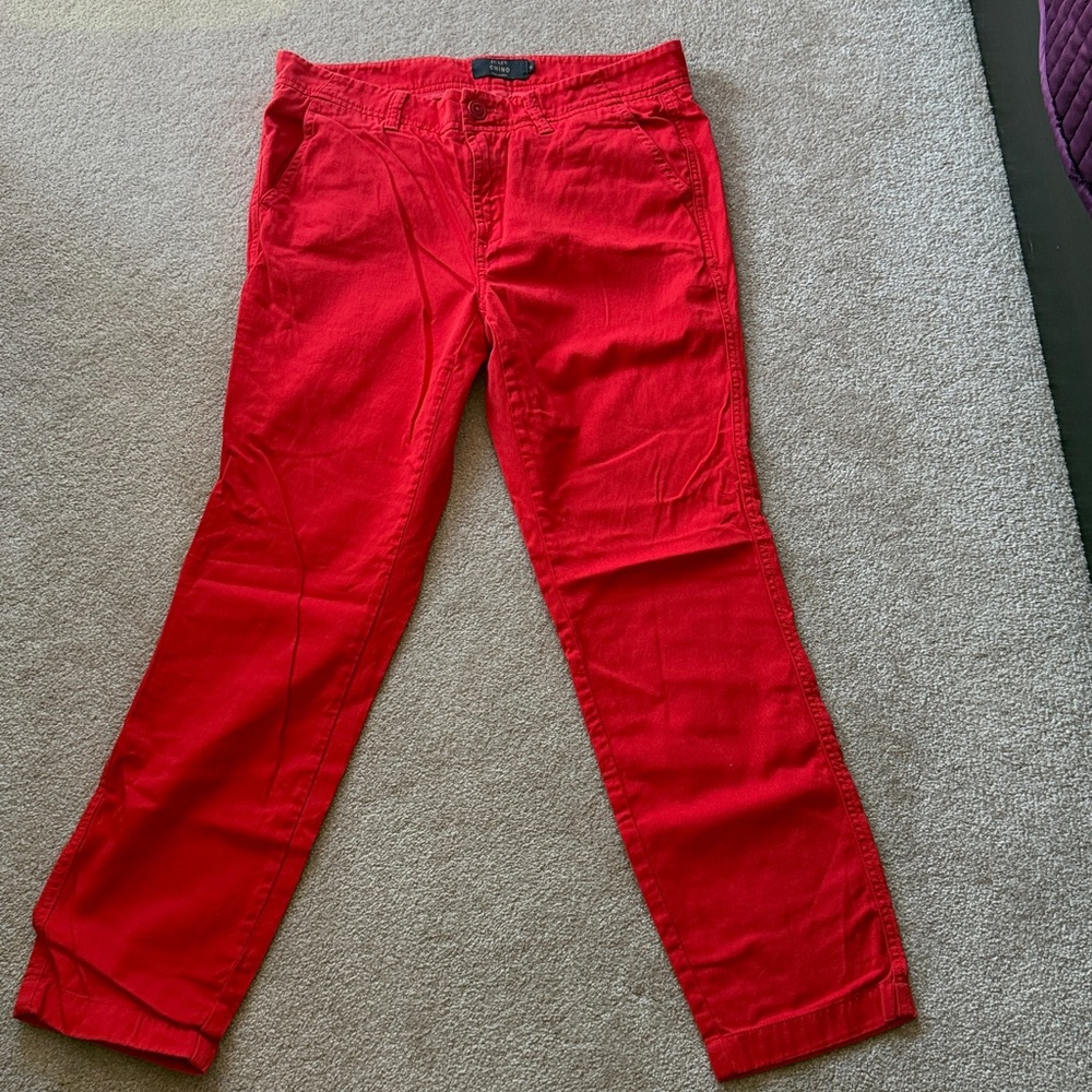 Vibrant Red Chinos